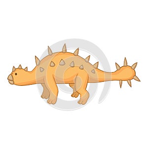 Styracosaurus icon, cartoon style