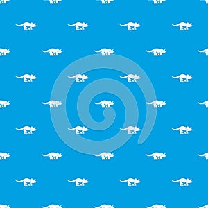 Styracosaurus pattern seamless blue