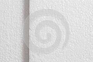 Styrofoam in close-up. Isopor. photo