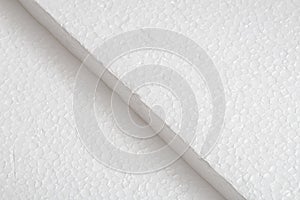 Styrofoam isopor in close-up. photo