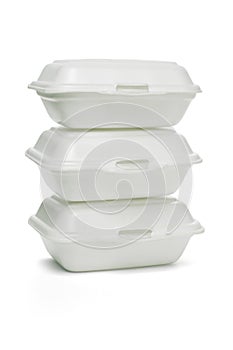 Styrofoam takeaway boxes