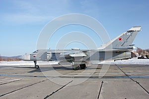 Su-24 Fencer on take off