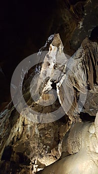 Su Mannau cave in Sardinia with stalactites' pipe organ