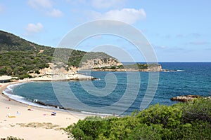 Su Portu beach in Sardinia