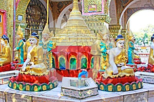 Su Taung Pyai Pagoda`s Buddha Image, Mandalay, Myanmar