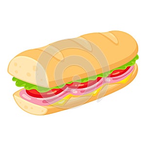Sub sandwich illustration photo