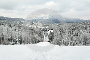 Sub Teleferic ski slope