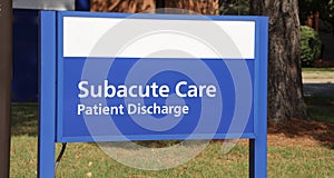 Subacute Care Patient Discharge