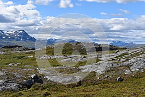 Subarctic mountain landscape photo