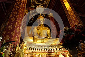 Subduing Mara Buddha image of Wat Na hPhramen