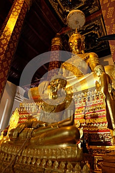 Subduing Mara Buddha image of Wat Nah Phramen.