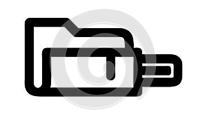 Subfolder Icon Representing Nested Directories and File Structures. vector design Generative AI