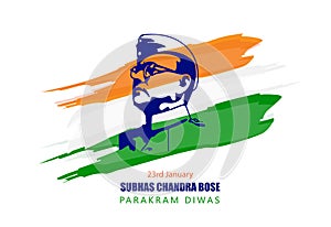 Subhash chandra bose jayanti banner design