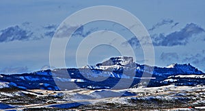 Sublette Peak in the Absaroka Mountain Range on Togwotee Pass as seen from Dubois Wyoming photo