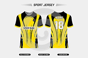 Sublimation Fully printed jersey design. Sport jersey design. Sport vector jersey design. EPS10