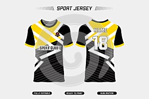 Sublimation Fully printed jersey design. Sport jersey design. Sport vector jersey design. EPS10