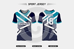 Sublimation Fully printed jersey design. Sport jersey design. Sport vector jersey design. EPS10