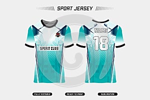 Sublimation Fully printed jersey design. Sport jersey design. Sport vector jersey design. EPS10