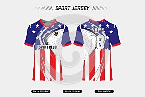 Sublimation Fully printed jersey design. Sport jersey design. Sport vector jersey design. EPS10