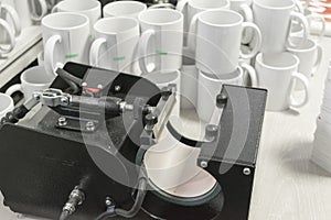 Sublimation printing equipment and mugs