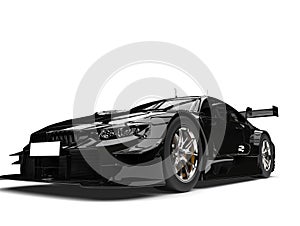 Sublime modern black super race car photo