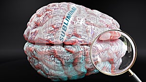 Subliminal in human brain