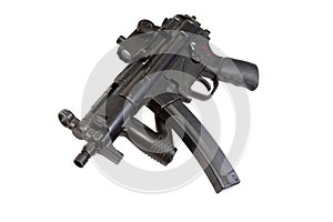 Submachine gun MP5 isolated photo