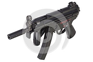 Submachine gun MP5 isolated photo