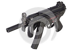 Submachine gun MP5 isolated