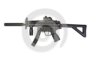 Submachine gun MP5 with silencer photo