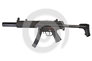 Submachine gun MP5 with silencer photo