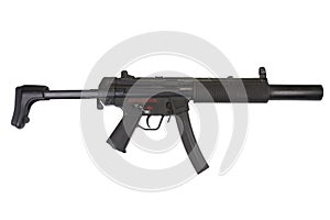 Submachine gun MP5 with silencer