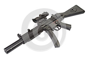 Submachine gun MP5 with silencer