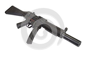 Submachine gun MP5 with silencer