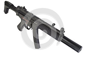 Submachine gun MP5 with silencer