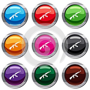 Submachine gun set 9 collection