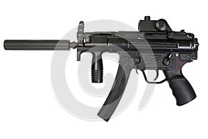 Submachine gun with silencer