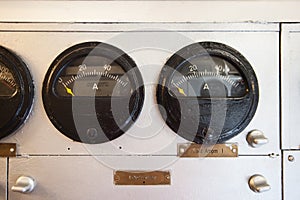 Submarine - gauges in electric engine room