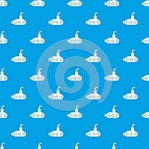 Submarine pattern seamless blue