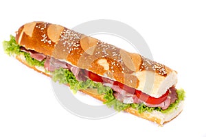 Submarine sandwich isolated