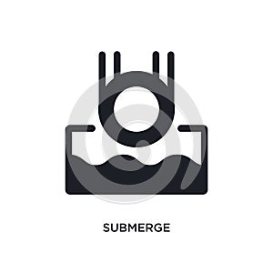 submerge isolated icon. simple element illustration from science concept icons. submerge editable logo sign symbol design on white