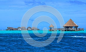 Submerged Atoll and Resort Buildings.