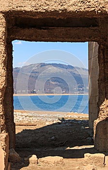 Submerged Church of Mavrovo Lake, Macedonia