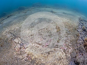 Submerged ruins of Pisonian Villa. Underwater, Archeology