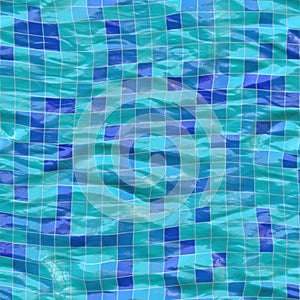 Submerged tiles photo