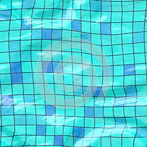 Submerged tiles big blue