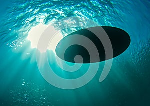Underwater UFO USO in the Ocean photo