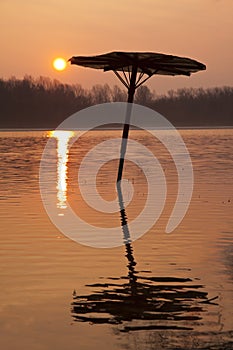 Submerged umbrella