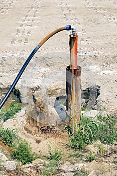 Submersible pumps drainage system dewater construction sites