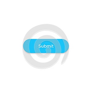 Submit Button Icon Vector Isolated on White Background